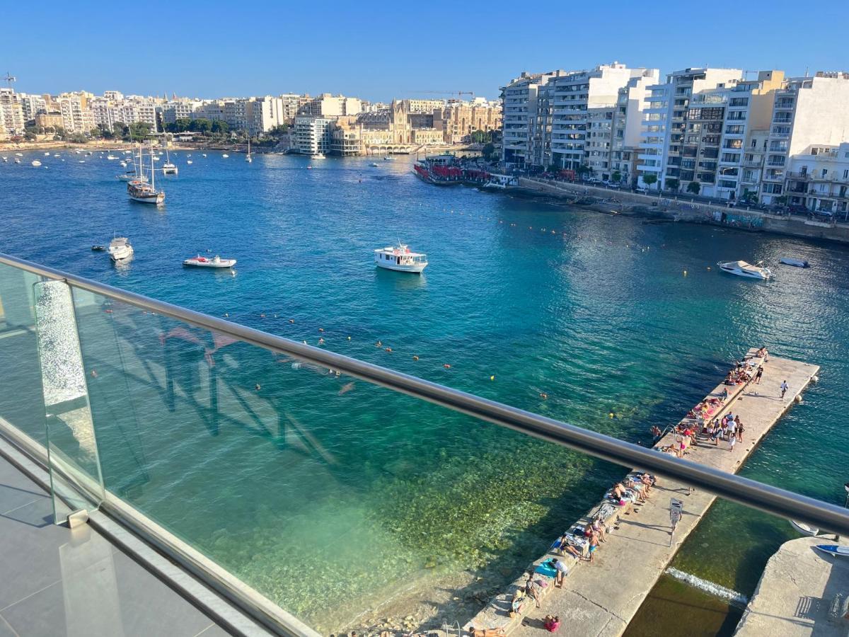 Seafront Two Bedroom Apartment Saint Julian's Luaran gambar